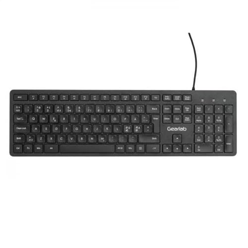 Gearlab Glb211102 Tastiera Usb Qwerty Nordic Nero (G220 Usb Keyboard Nordic - Warranty: 24M)