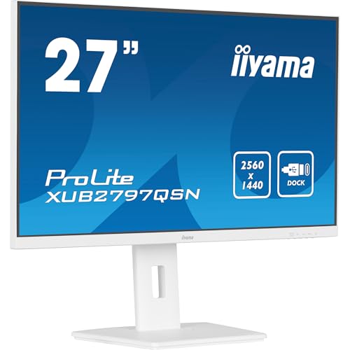 Iiyama Monitor Xub2797Qsn-W2-27, Ips, 2560 X 1440/100Hz, 1H1Dp1C, Has, Rj45