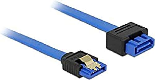 Delock 84973 Cavo Sata 0,5 M Sata 7-Pin Nero, Blu
