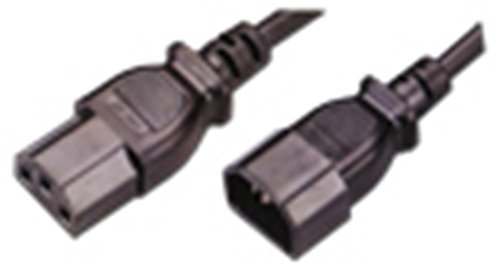 Mcl Cable Electric Male/Female 2M Cavo Di Alimentazione Nero