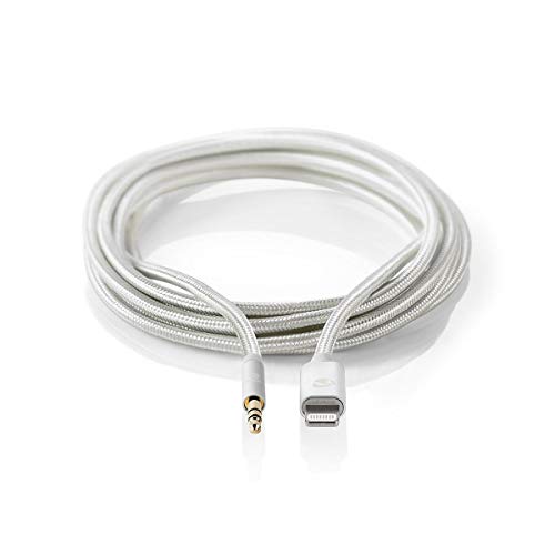 Adattatore Apple Lightning - Connettore Apple Lightning A 8 Pin - 3,5 Mm Maschio - Placcato Oro - 1.00 M - Tondo - Nylon