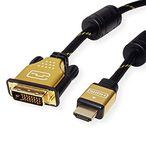 Rotronic 'Roline 11045895 Monitor Cavo Dvi Hdmi, M/M, (24 + 1) Dual Link, 10 M Nero