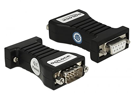 Delock 63968 Convertitore/Ripetitore/Isolatore Seriale Rs-232 Nero