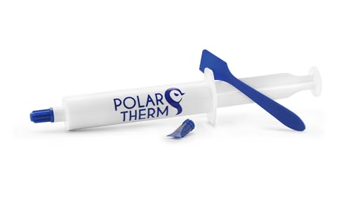 Polartherm Pasta Termica X-10 Per Cpu E Gpu, 40 Grammi, Con Aiuto Applicativo, Alta Conducibilità Termica, Lunga Durata, Applicazione Sicura, Non Cond