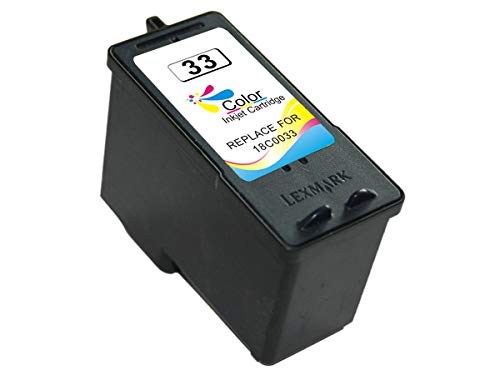 Cartucho De Tinta Remanufacturado Para Lexmark 33 Tricolor 18Cx033E
