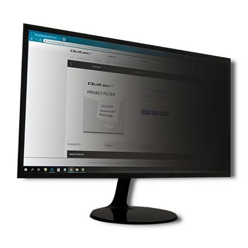 Qoltec 51055 Filtro Para Monitor Filtro De Privacidad Para Pantallas Sin Marco 54,6 Cm (21.5")