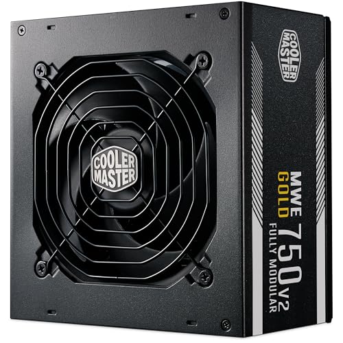 Cooler Master Mwe Gold 750 V2 Atx 3.1 (Spina Eu) Psu Modulare - Supporto Atx 3.1, Psu 80 Plus Gold Da 750 W, Cablaggio Pcie 5.1, Ventola Fdb 120Mm, So