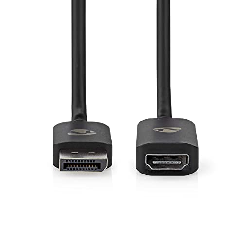 Nedis Ccgp37108Bk02 Câble Vidéo Et Adaptateur 0,2 M Displayport Hdmi Noir