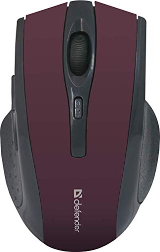 Mouse Defender Accura Mm-665 Rf Maroon 1600Dpi 6P