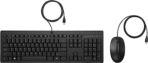 Hp 225 Wired Mouse And Keyboard Combo Norway, 286J4Aa#Abn