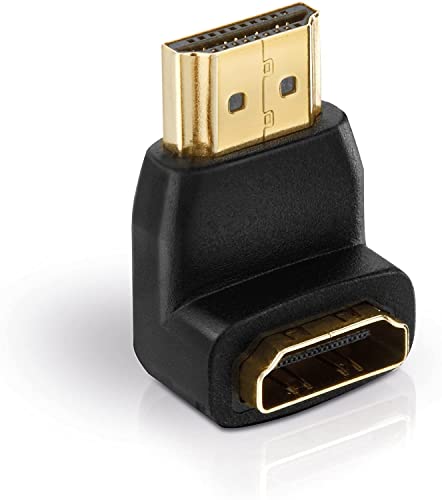 Helos Adattatore Hdmi St/Hdmi Bu. Angolato 270°, Full Hd, Basic, Nero