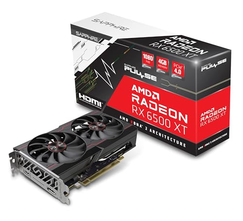 Sapphire Pulse Amd Radeon Rx 6500 Xt Itx Pure Gaming Oc 8Gb Gddr6 | (3 Anni Di Garanzia Locale)