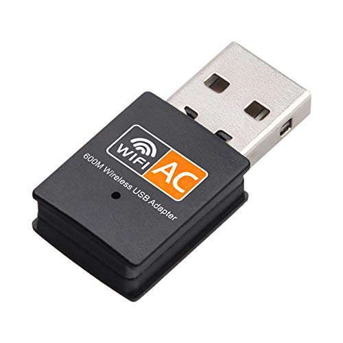 Ziyan Ac 600Mbps Wlan Stick Dual Band 2.4Ghz / 5Ghz Wifi Dongle Usb Wireless Adapter