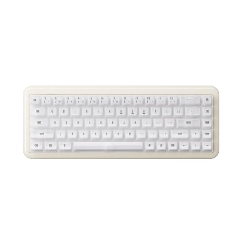 Akko Yu01 Tastiera Meccanica Da Gioco Sostituibile A Caldo Con Tasti Trasparenti Rgb Retroilluminato 2.4G Wireless/Bluetooth/Tastiera Cablata A 68 Tas
