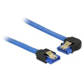 Delock 84983 Cavo Sata 0,2 M Sata 7-Pin Nero, Blu