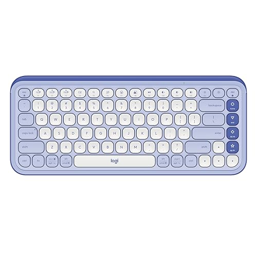 Logitech Pop Icon Keys Tastiera Bluetooth Wireless, Digitazione Comoda, Tasti Programmabili, Easy-Switch Tra Un Massimo Di 3 Dispositivi, Per Laptop,