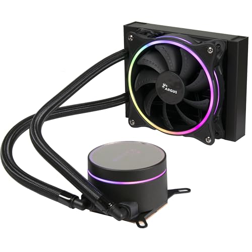 Inter-Tech Raffreddamento Ad Acqua Aio Da 120 Mm Con Illuminazione Argb Della Ventola E Della Pompa.