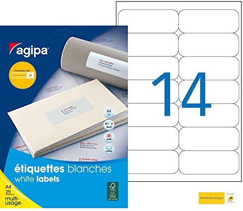 Agipa White Multipurpose 20 A4 99,1 X 38,1