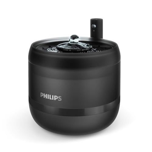 Philips Pet Series Fontana D'Acqua Per Gatti Intelligente, Anti-Versamento, Monitoraggio Riempimento, Rilevazione Movimento, Silenziosa (<38Db), Filtr