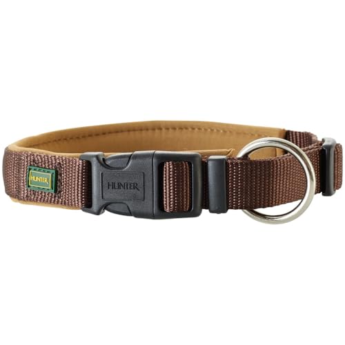 Hunter Collare Neopren Vario Plus 50-55 Cm, 25 Mmnylon Marrone/Neopren Caramello
