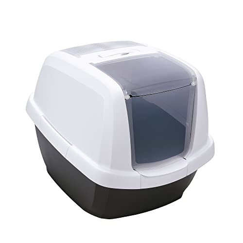 Imac Toilette Lettiera Maddy Colore Antracite 62X49,5X47,5H Ideale Per Gatti Di Grossa Taglia