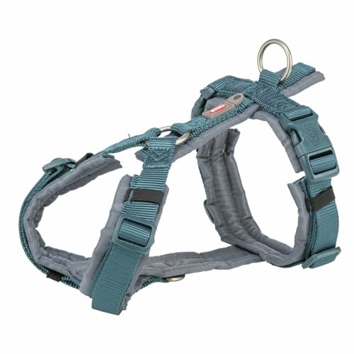 Trixie Imbracatura Per Cani Premium Trekking Petrol Blu/Grafite Grigio