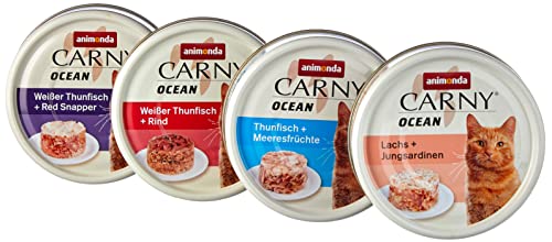 Animonda Carny Ocean Alimento Per Gatti, Alimento Umido Per Gatti, Mix, 12 X 80 G