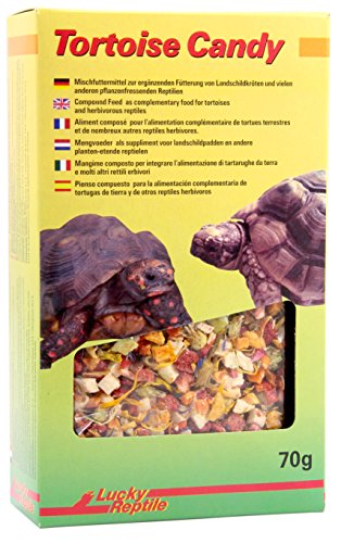 Lucky Reptile Tortoise Candy 70G - Uno Stuzzichino Speciale - Foraggio Per Tartarughe Di Terra E Altri Rettili Erbivori - Leccornia Sana Per Tartarugh