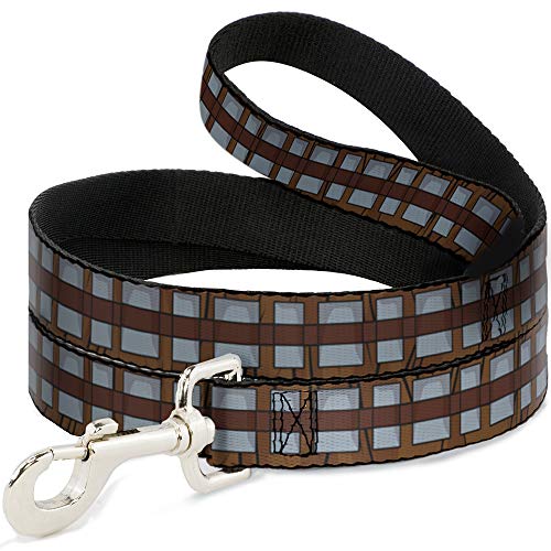 Guinzaglio Per Cani Star Wars Chewbacca Bandolier Bounding Browns Grigio 6 Piedi Lungo 3,0 Pollici Di Larghezza
