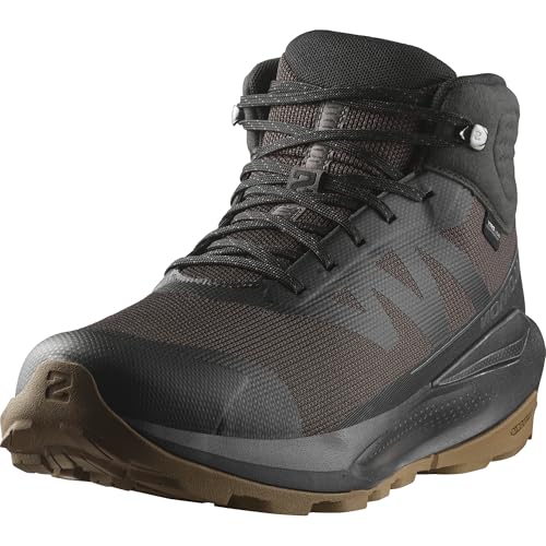 Salomon Elixir Tour Mid Scarpe Impermeabili Da Trekking Da Uomo, Comfort Ottimale, Rullata Morbida, Impermeabilità E Protezione Dagli Elementi, Phanto