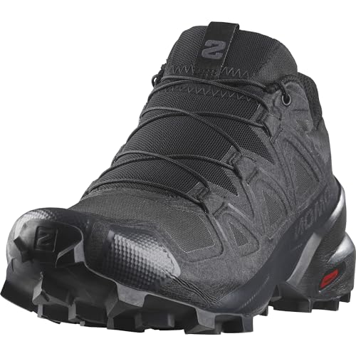 Salomon Speedcross Scarpe Da Trail Running Da Donna, Aderenza, Stabilità, Calzata, Black/Black/Quiet Shade, 39 1/3 Eu