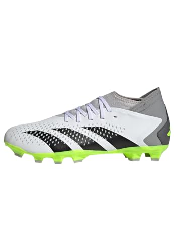 Adidas Predator Accuracy.3 Multi-Ground Boots, Scarpe Da Calcio Uomo, Ftwr White/Core Black/Lucid Lemon, 41 1/3 Eu