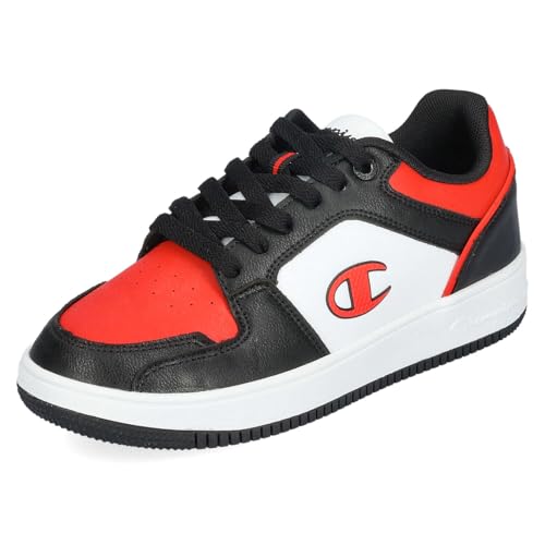 Champion Legacy-Rebound 2.0 Low B Gs, Sneakers, Nero/Rosso/Bianco (Kk019), 38 Eu