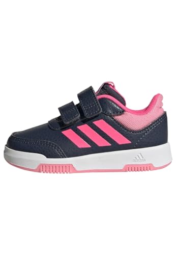 Adidas Tensaur Hook And Loop Shoes, Sneakers Unisex - Bimbi 0-24, Shadow Navy Lucid Pink Bliss Pink, 20 Eu