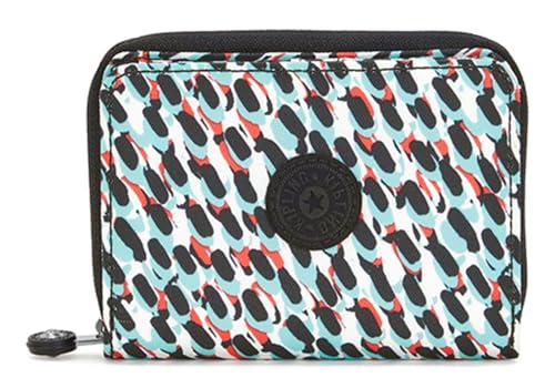 Kipling Money Love Portafoglio Medio, Abstract Print (Bianco)