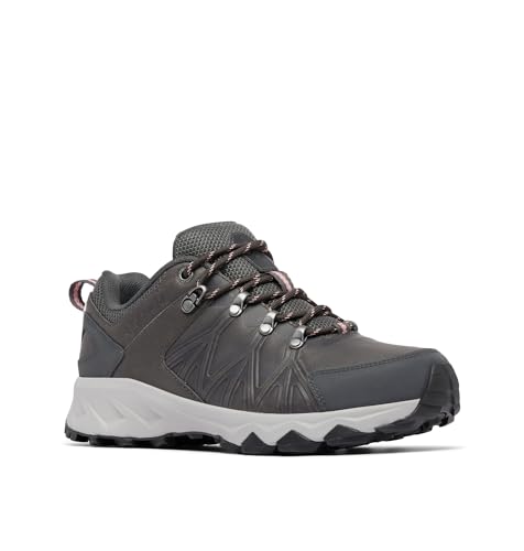 Columbia Peakfreak 2 Outdry Leather, Scarpe Da Trekking Ed Escursionismo A Vita Bassa Donna, Ti Grey Steel/Salmon Rose, 41 Eu