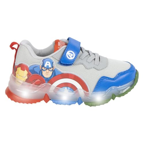 Cerdá Life'S Little Moments Sneakers Bambino Con Luci Led Interattive Suola Avengers In Tpr, Scarpe Da Ginnastica, Rosa E Blu, 27 Eu