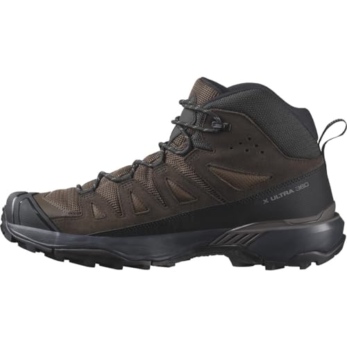 Salomon X Ultra 360 Leather Mid Gore-Tex Scarpe Impermeabili Da Trekking Da Uomo, Stabilità, Grip, Protezione Totale Dalle Intemperie, Dark Earth/Deli
