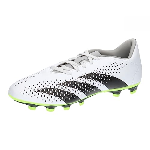 Adidas Predator Accuracy.4 Fxg, Zapatillas Unisex - Adulto, Ftwr White Core Black Lucid Lemon, 41 1/3 Eu