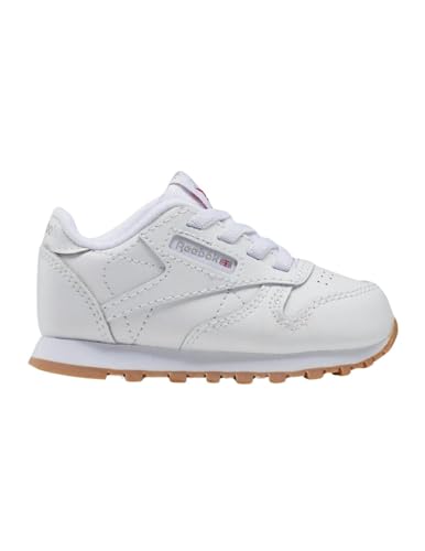 Reebok Cl Lthr, Sneaker Unisex-Bimbi 0-24, Ftwwht/Ftwwht/Rbkg02, 21 Eu