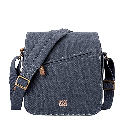 Trp0238 Troop London Classic Canvas Across Body Bag - Blue