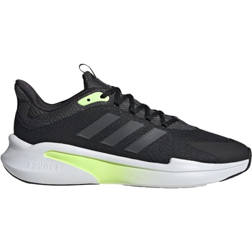 Adidas Alphaedge +, Scarpe Da Corsa Uomo, Core Nero Grigio Six Green Spark, 44 Eu