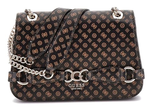 Guess Arlena Logo Convertible Xbody Flap Mocha Logo
