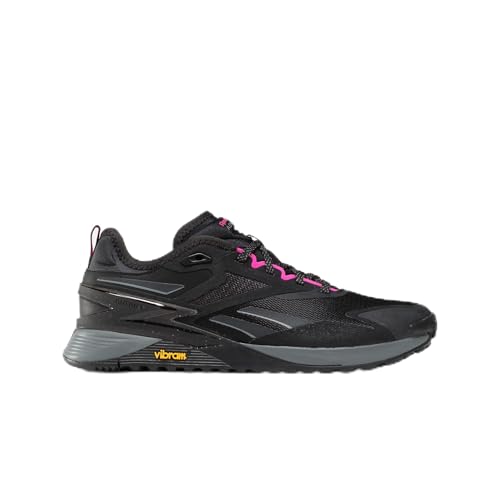 Reebok Nano X3 Adventure, Sneaker Donna, Cblack/Purgry/Laspin, 38 Eu