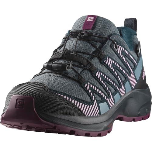 Salomon Xa Pro V8 Climasalomon Scarpe Impermeabili Unisex Da Trekking E Corsa Per Bambini, Calzata Precisa, Grip Su Tutti I Terreni, Look Sportivo, Ne