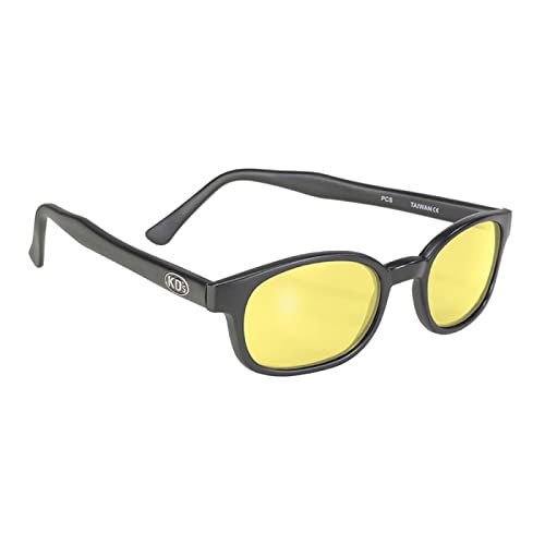 Kd'S 21112 - Occhiali Da Sole Giallo Con Montatura Nera Opaca