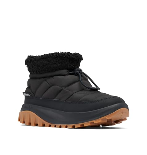 Columbia Snowtrot Shorty, Stivali Da Neve Donna, Black/Sea Salt , 38 Eu