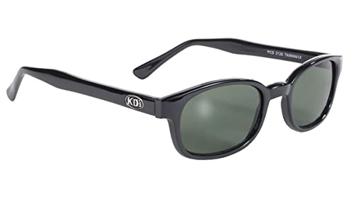 Kd'S 2126 - Occhiali Da Sole Sportivi E Motociclisti - Uomo & Donna - Si Adattano Sotto Casco Moto Bici Sci - Lenti Verde Scuro Uv400