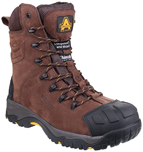 Amblers Safety Uomo As995 Pillar Scarponi Antinfortunistici Impermeabili Lacci Marrone 48