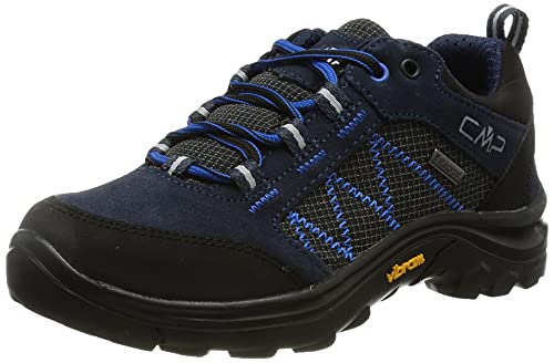 Cmp Kids Thiamat Low 2.0 Trekking Shoe Wp, Scarpe Da Trekking Unisex - Bambini E Ragazzi, Black Blue, 39 Eu